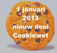 Nieuw deel Cookiewet 1 januari 2013